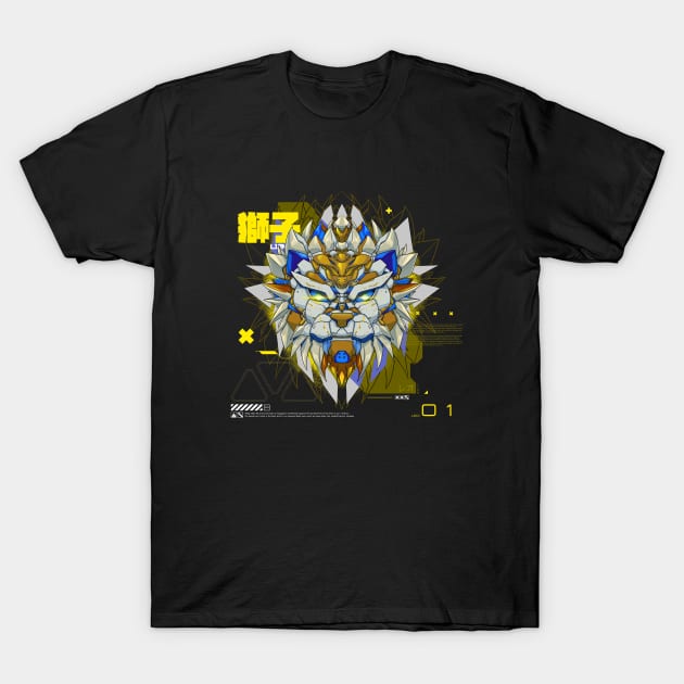 Mecha Horoscope [ LEO ] White ver T-Shirt by Dnz